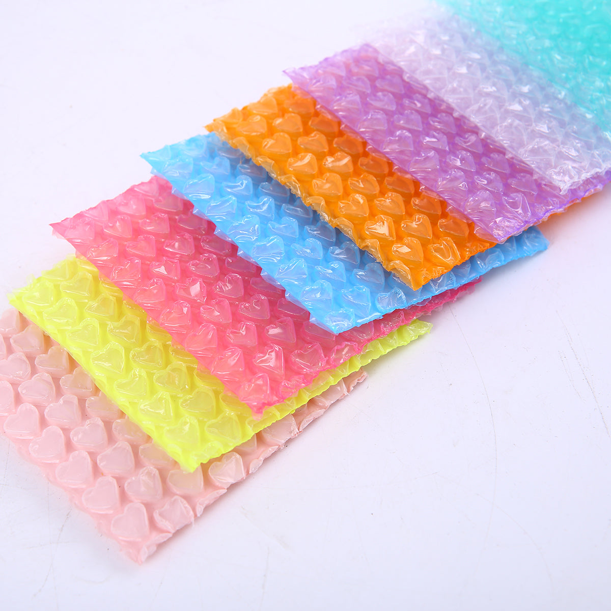 10-piece set｜Multicolor Bubble Roll 10pic | Card Size | Ideal for Small Items