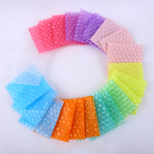 10-piece set｜Multicolor Bubble Roll 10pic | Card Size | Ideal for Small Items